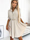 Numoco Mini Dress Beige