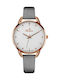 Bellevue Damen Uhr mit Weiß Lederarmband