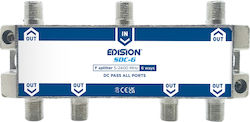 Edision Ways F Splitter Satellite SDC-6