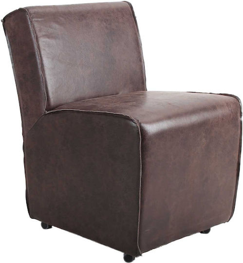 Scaune Sala de mese cu Piele Naturală Negru 1buc 52x69x97.5buc