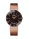 Bellevue Damen Uhr mit Rose Gold Metallarmband