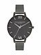 Olivia Burton Women's Watch with Black Metal Bracelet