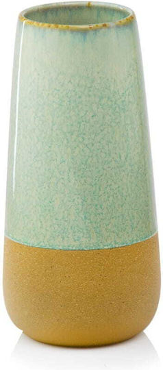 Polnix Ceramic Vase Turquoise 13xHeight 27cm