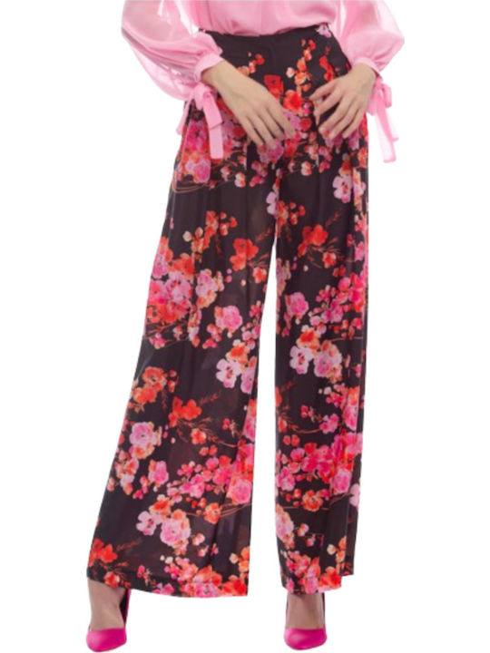 Γυναικεία Παντελόνα σε Loose Εφαρμογή Floral