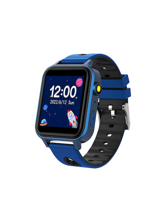 XO Kinder Smartwatch mit Kautschuk/Plastik Armband Blau