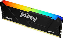 Kingston Fury Beast RGB 8GB DDR4 RAM cu Viteză 3733 pentru Desktop