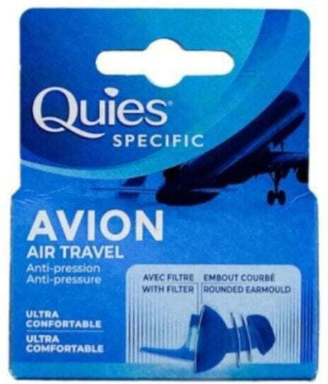 Quies EarPlanes Ohrstöpsel in Blau Farbe QUI944 2Stück