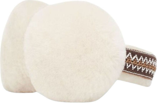 Earmuff Knitted in Ecru color