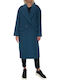 Women's Petrol Coat with Buttons