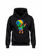 Kids Sweatshirt with Hood Black