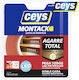 Ceys Montack Total Grip Αυτοκόλλητη Ταινία Διπλής Όψης Κόκκινη 8mmx10m