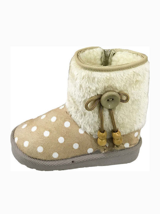 Ustyle Kinderstiefeletten mit Reißverschluss Beige