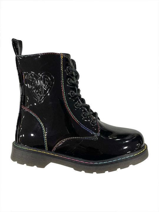 Ustyle Kinderstiefel aus Lackleder mit Reißvers...