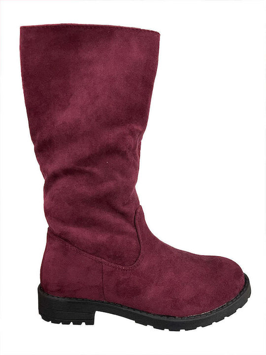 Ustyle Suede Kinderstiefel mit Reißverschluss B...