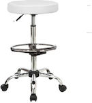 Wheeled Stool White