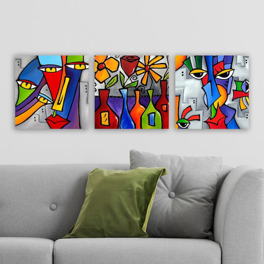 24Mall Painting on Canvas 30x30 cm