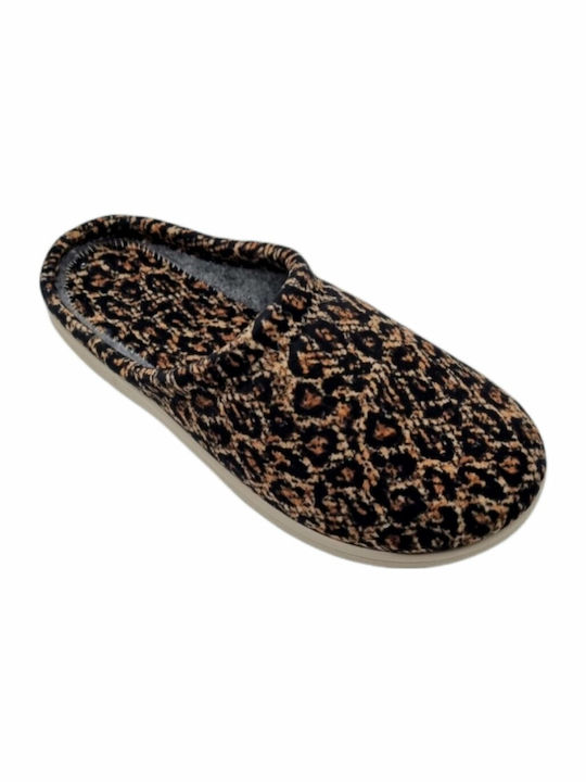 Vesna Winter Women's Slippers Leopard