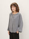 Tom Tailor Women's Blouse Long Sleeve Blue.