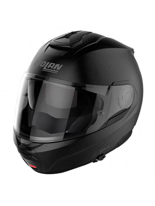 Nolan N100-6 Special Black Graphite 9 Motorcycle Helmet Flip-Up ECE 22.06 with Sunvisor