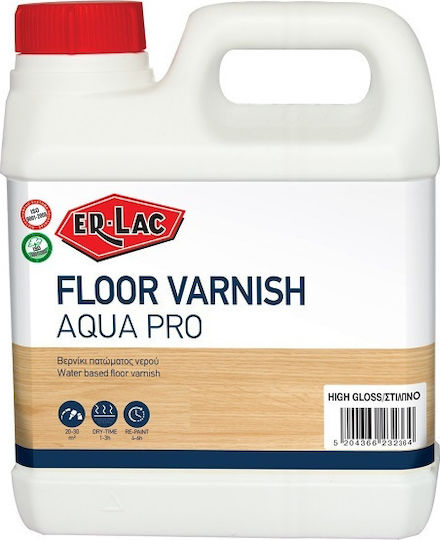 ER-LAC Floor Surface Varnish Water Colorless Satin 5lt