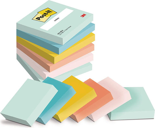 3M Autocolante Hârtii de Notițe în Cub 100 Foi 7.6x7.6buc Post-it