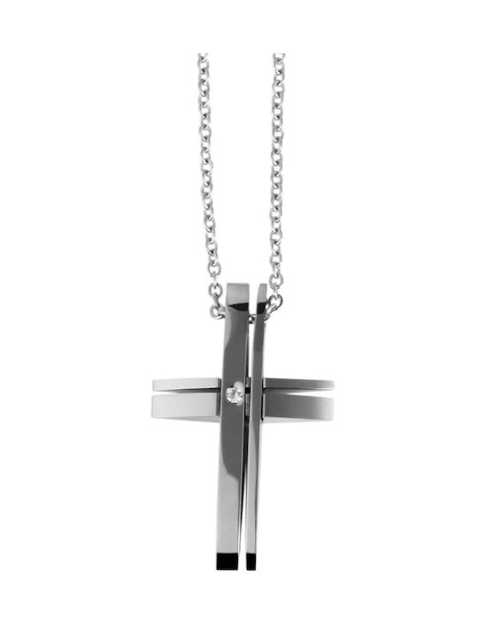 Akzent Kreuz aus Stahl mit Kette