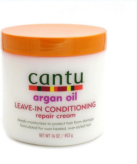 Cantu Argan Oil Leave In Conditioner Αναδόμησης/Θρέψης για Ξηρά Μαλλιά 453gr