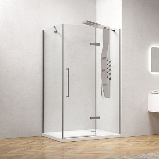 Karag Tinos 100 TN-10 Cabin for Shower with Sliding Door 70x70x200cm Clear Glass Cromo Karag Tinos 100 TN-10 Cabin for Shower with Sliding Door 70x70x200cm Clear Glass Cromo
