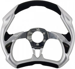 Simoni Racing Aluminium Car Steering Wheel Silver