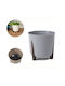 Lamela Frida Pot Plastic Grey 26x26cm.