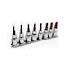 Bit-Stecknüsse mit Bits Torx und Antriebsvierkant 3/8'' Set 8Stück