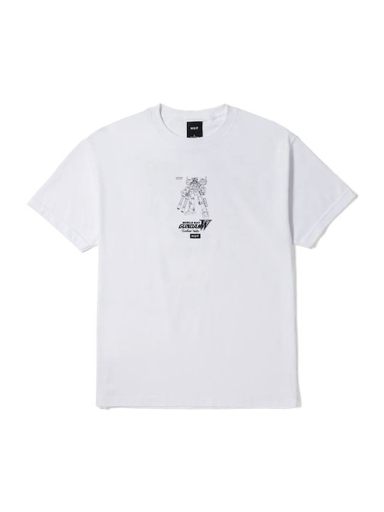 HUF Ανδρικό T-shirt Κοντομάνικο Λευκό