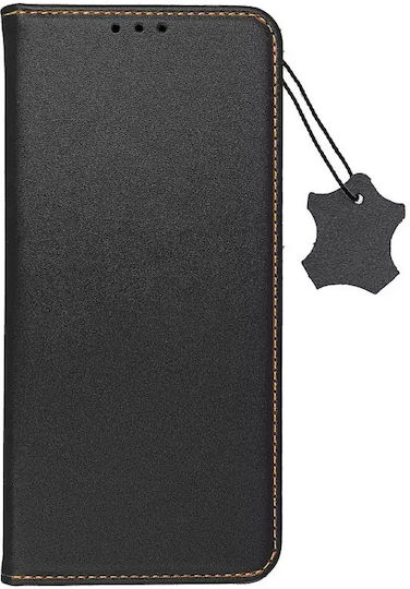 Techwave Pure Umschlag Rückseite Leder Schwarz (iPhone 15 Pro Max)