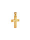 Daskalakis Herren Gold Kreuz 14K