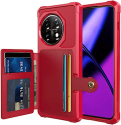 HappyCase Wallet Κόκκινη (OnePlus 11) HappyCase Wallet Κόκκινη (OnePlus 11)