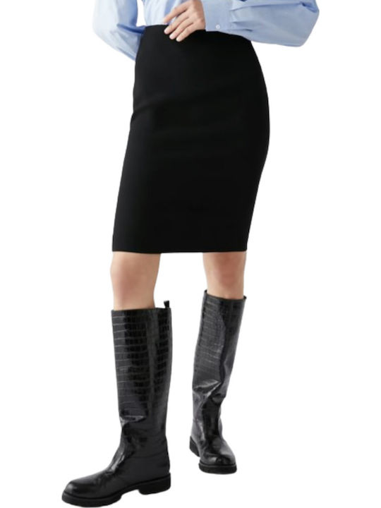 Pencil High-waisted Skirt Black