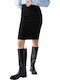 Pencil High-waisted Skirt Black