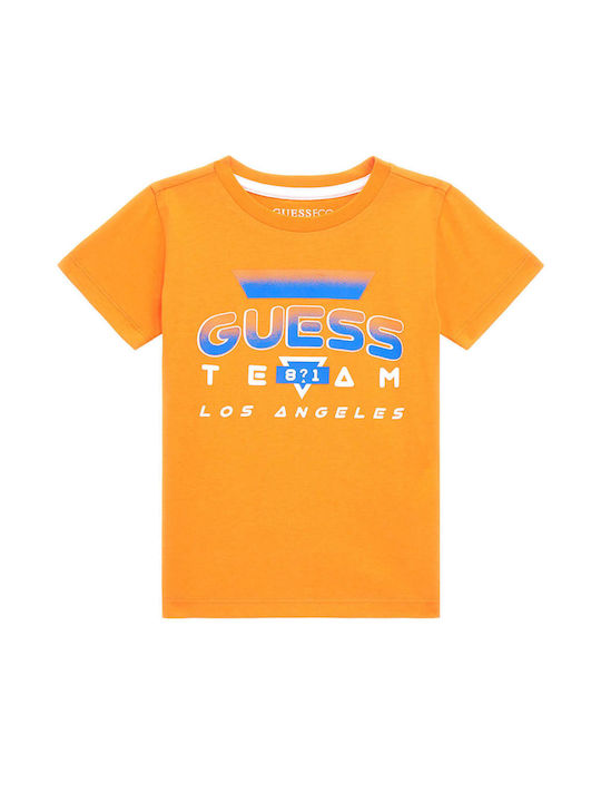 Guess Kids' T-shirt Orange