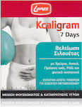 Lanes Kcaligram 7 Days Silhouette Improvement, Reduction of Bloating & Fluid Retention Supplement for Weight Loss 14 tabs 14 caps