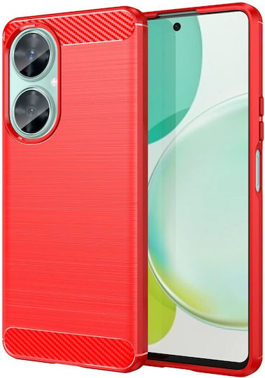 Mad Mask Brushed TPU Carbon Back Cover Σιλικόνης Κόκκινο (Huawei Nova 11i)