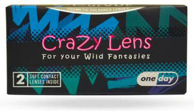 ColourVUE Crazy Lens Blackout 2 Daily Colored Non-prescription Contact Lenses Hydrogel