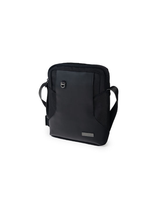 Cardinal Fabric Sling Bag with Zipper, Internal Compartments & Adjustable Strap Black 20x8x30cm