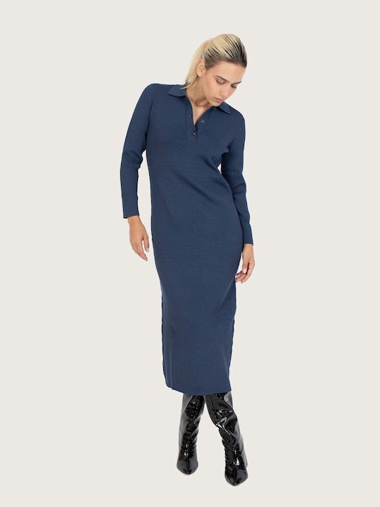 Indi & Cold Midi Dress Blue