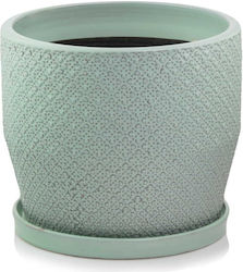 Polnix Vintage Plant Pot Ceramic Turquoise Polnix Vintage Plant Pot Ceramic Turquoise