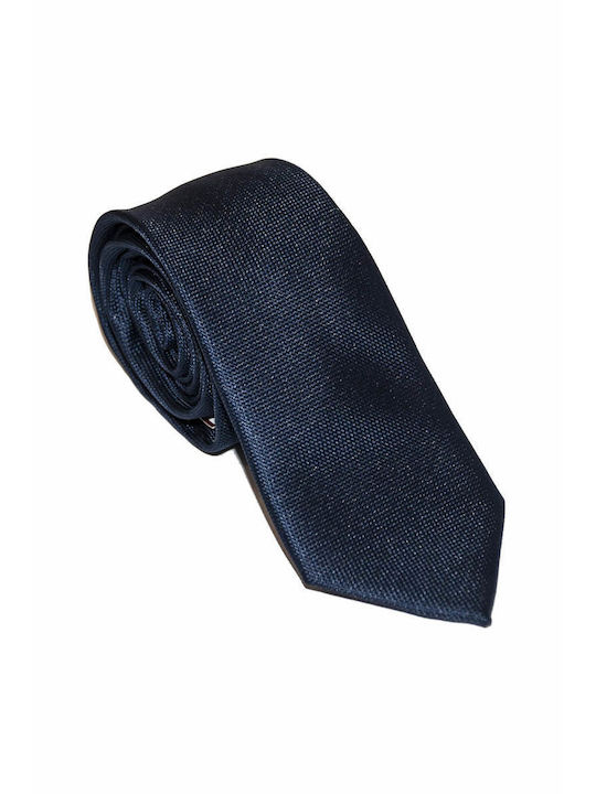 Leonardo Uomo Men's Tie Printed in Navy Blue Color