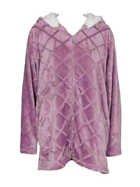 Koyote Winter Women's Fleece Robe Lilac