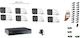 Hikvision Surveillance System 4 Cameras Cameras Analog with Recorder