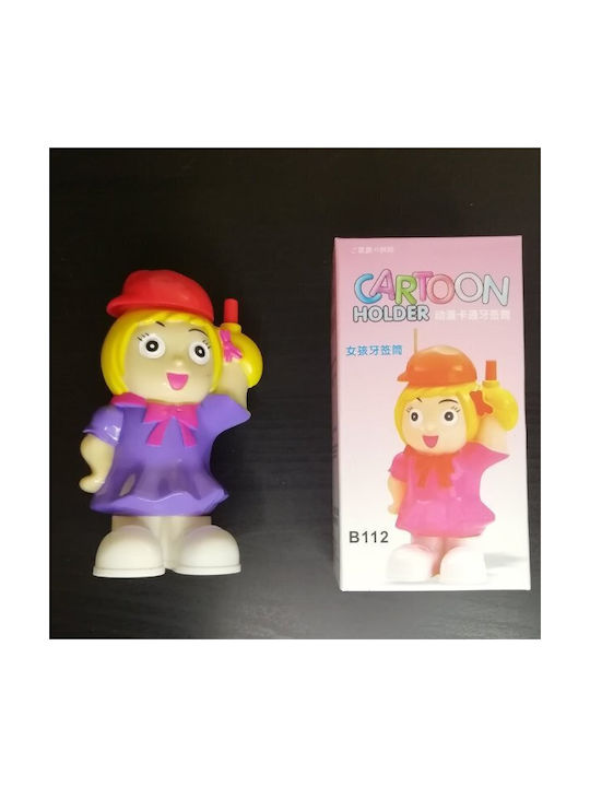 Cutie Pentru Scobitori Din Plastic 12x6x5cm Violet