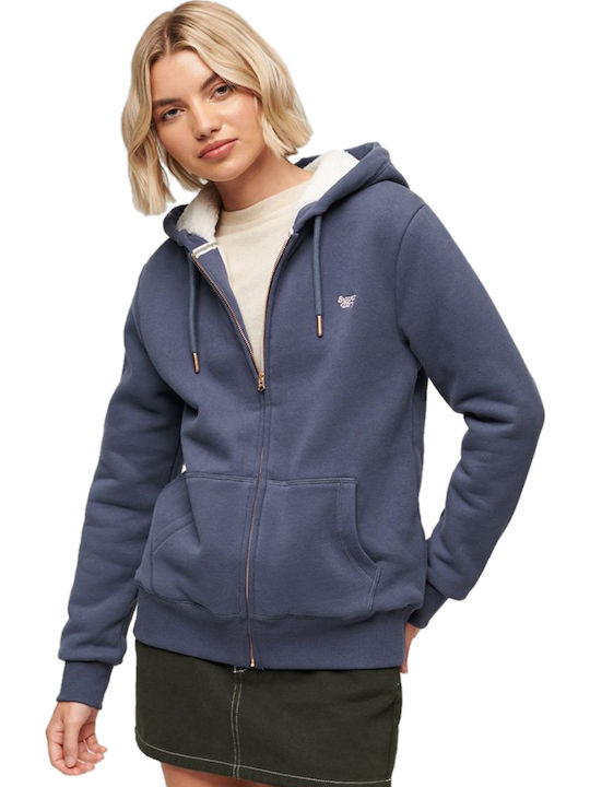 Superdry Γυναικεία Ζακέτα Φούτερ με Κουκούλα Ma...