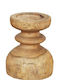 Next Tribeca Candle Holder Wooden in Beige Color 10x10x16cm 1pcs